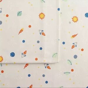 The Big One Kids Space Heavyweight Cotton Flannel Sheet Set